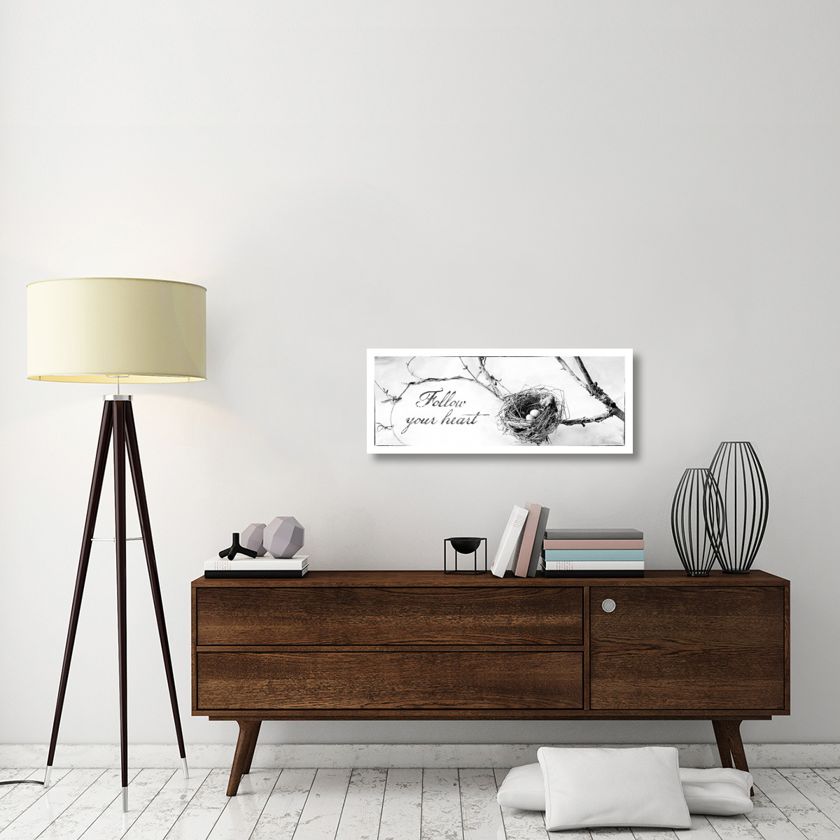 Nest and Branch III Follow Your Heart -Paper Art-38&quotx14.96"
