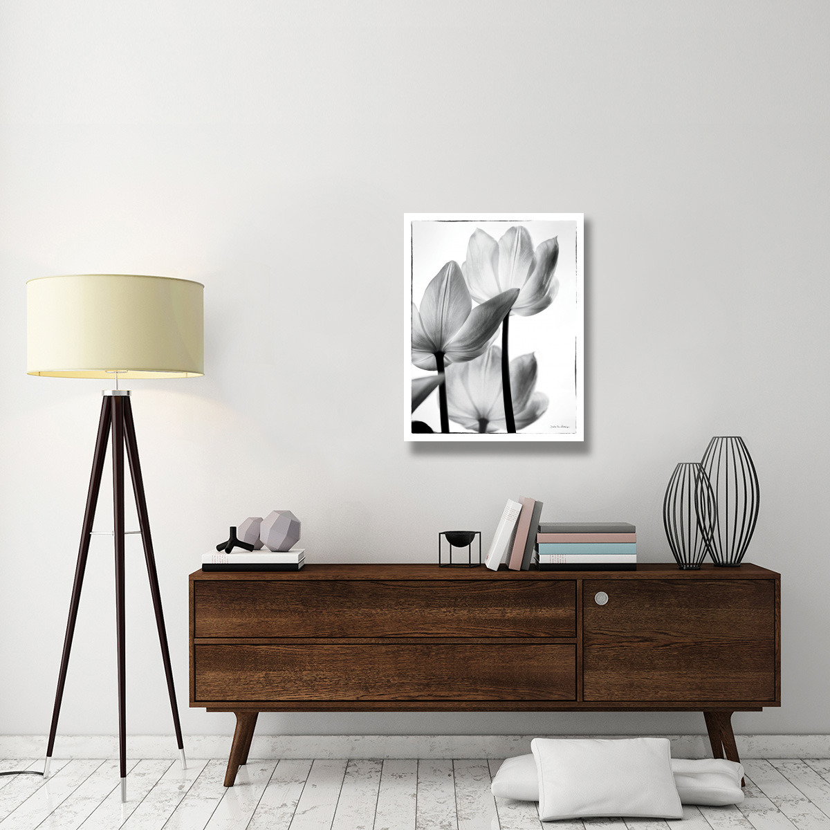 Translucent Tulips III -Paper Art-26&quotx34"