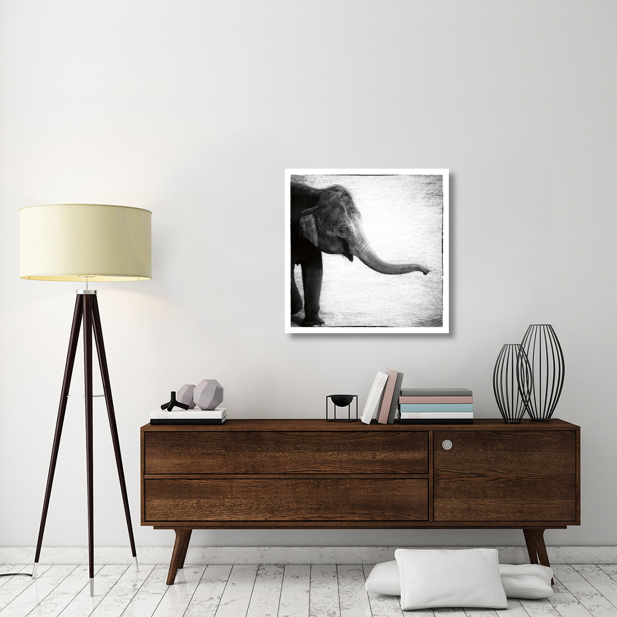 Elephant II -Paper Art-32&quotx32"