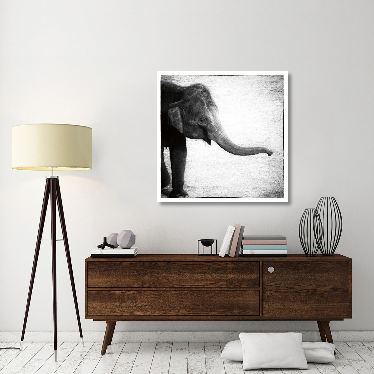 Elephant II -Paper Art-42&quotx42"