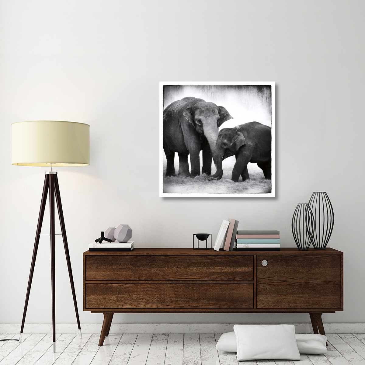 Elephant III -Paper Art-38&quotx38"