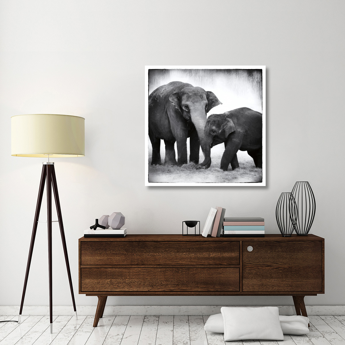 Elephant III -Paper Art-42&quotx42"