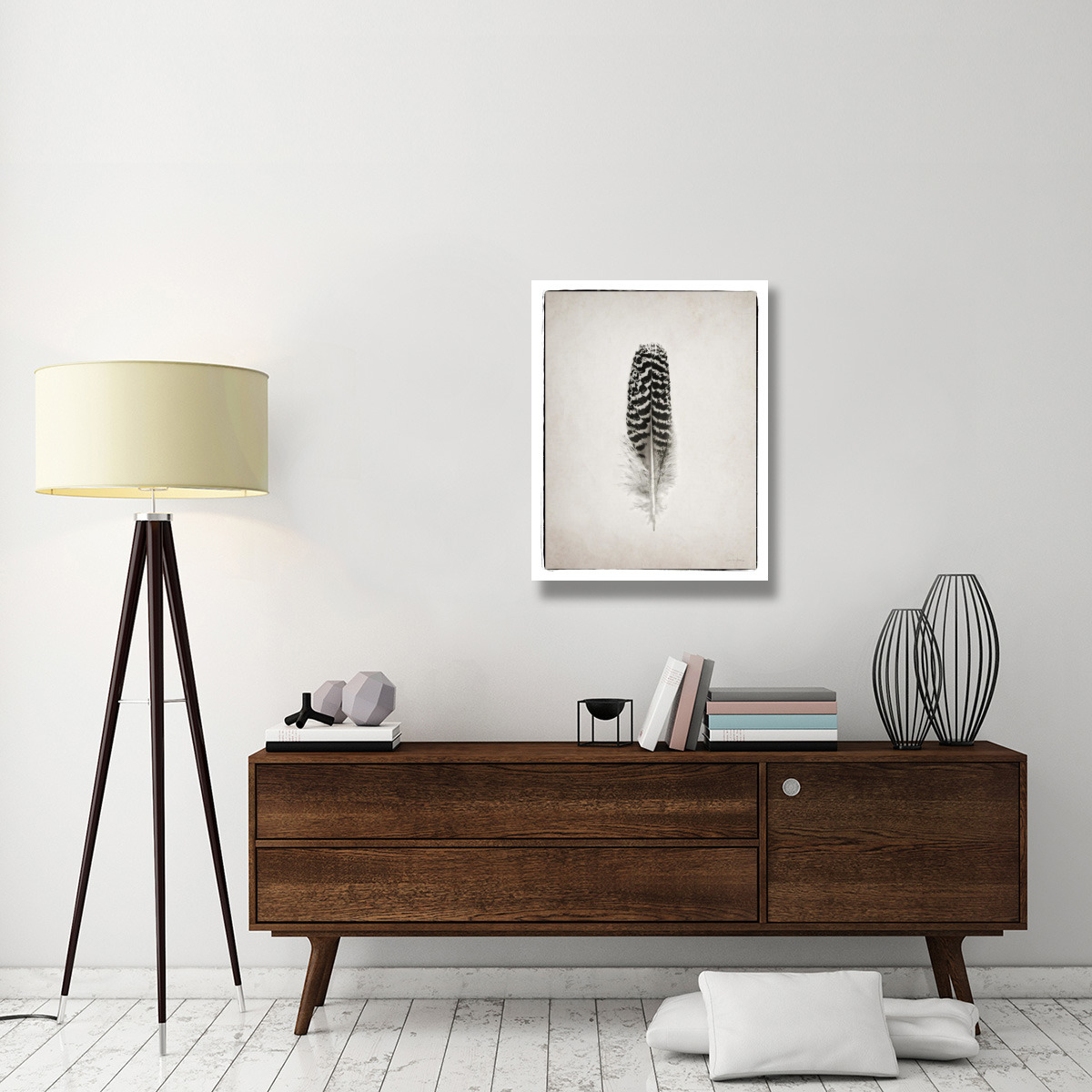 Feather I - BW -Paper Art-26&quotx34"