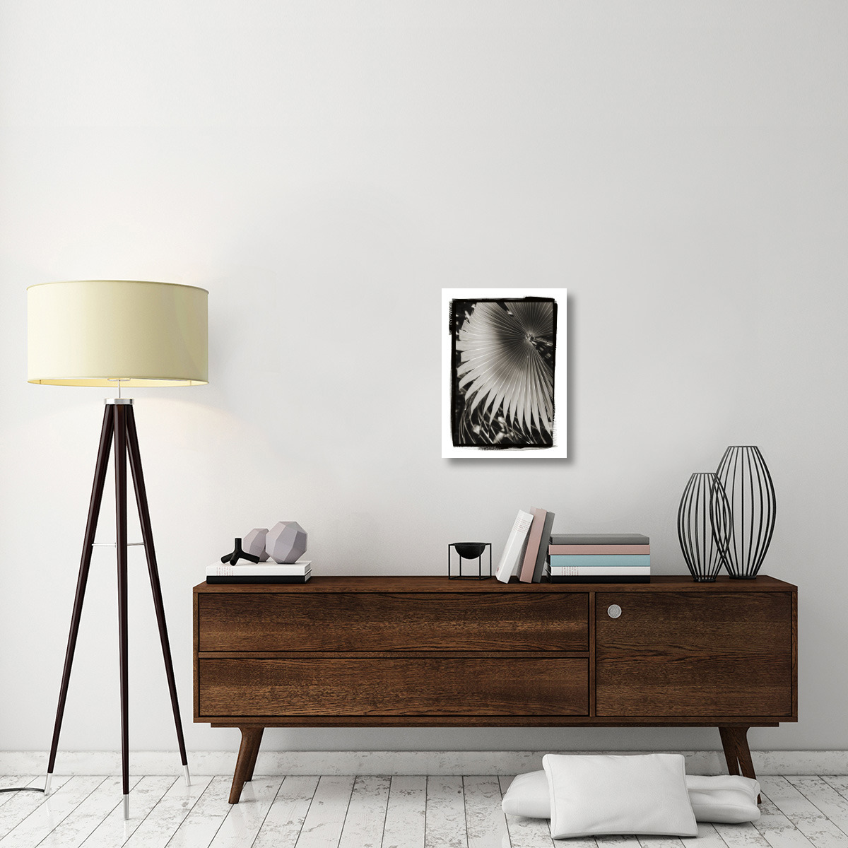 Palm Frond II -Paper Art-17.62&quotx24"