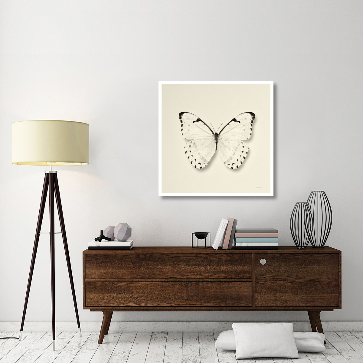 Butterfly II - BW -Paper Art-38&quotx38"