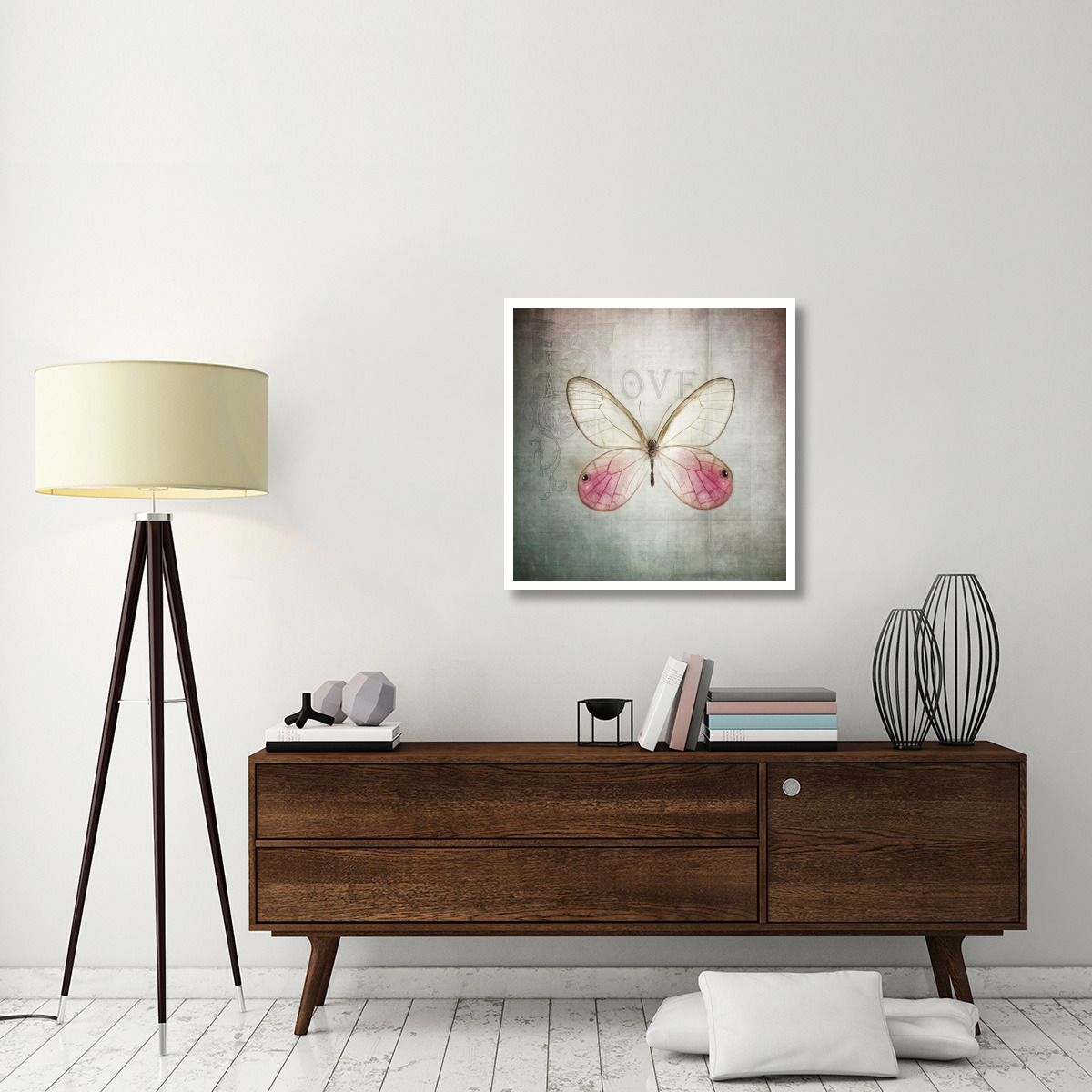 French Butterfly I -Paper Art-32&quotx32"