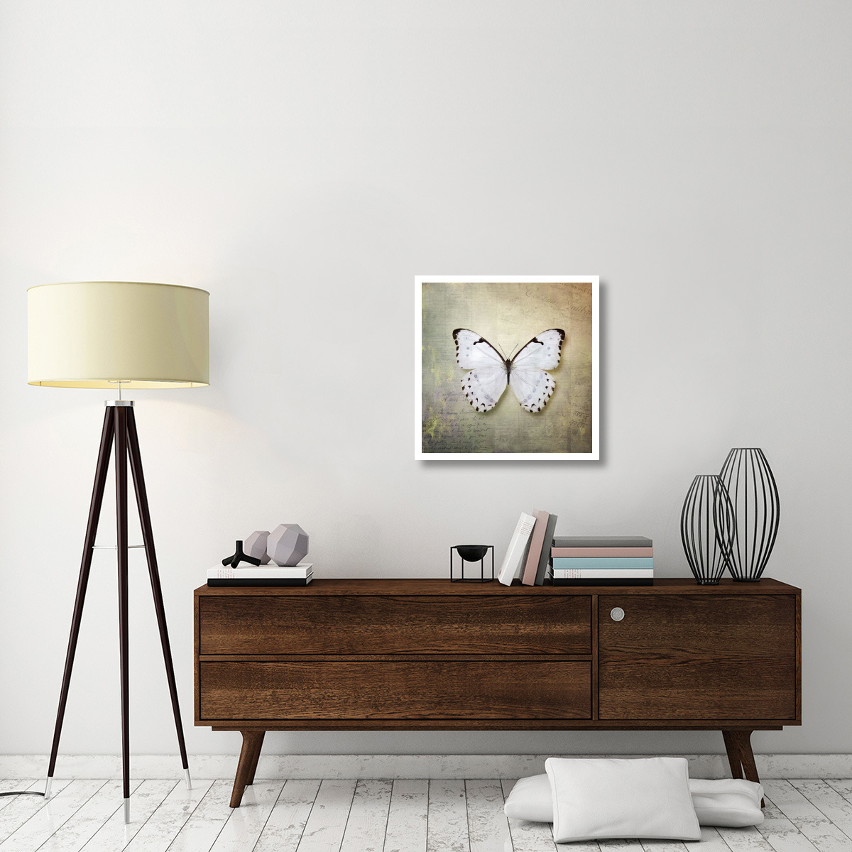 French Butterfly II -Paper Art-26&quotx26"