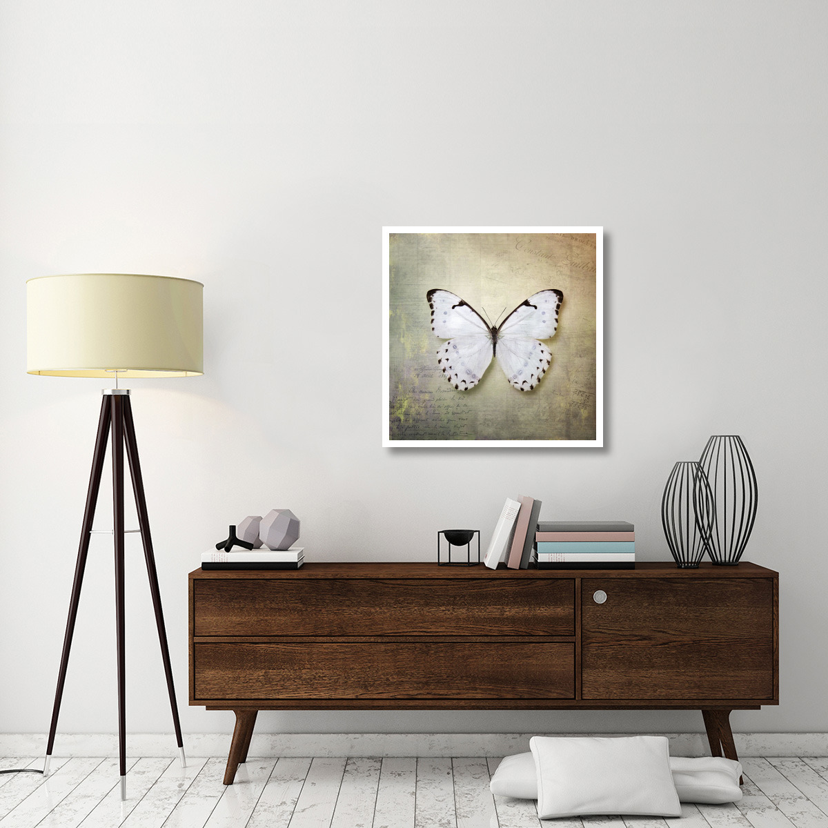 French Butterfly II -Paper Art-32&quotx32"