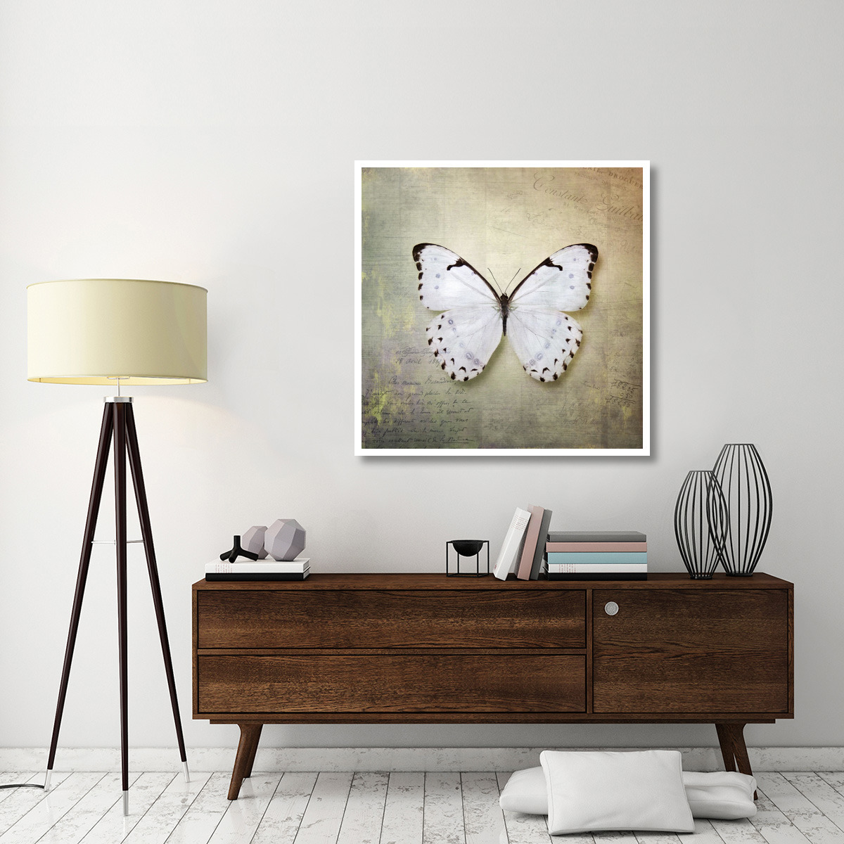 French Butterfly II -Paper Art-42&quotx42"