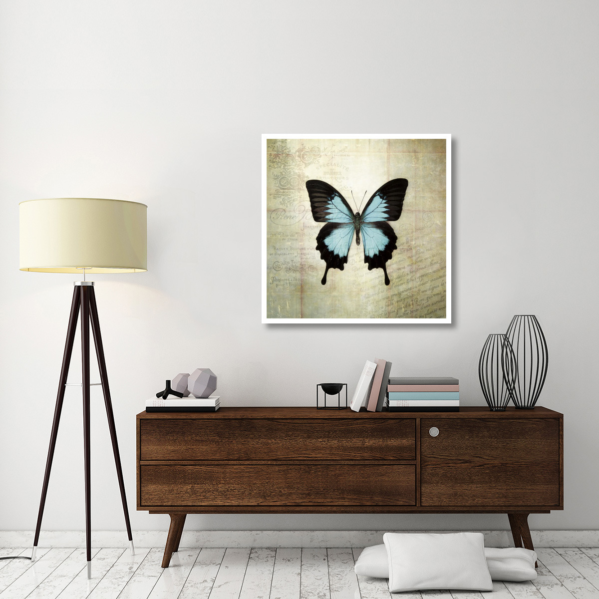 French Butterfly III -Paper Art-38&quotx38"