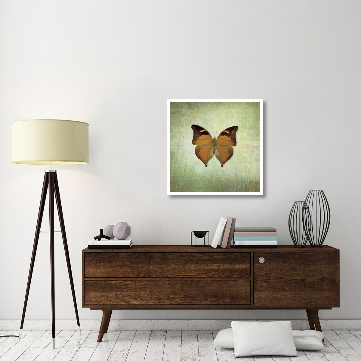 French Butterfly VII -Paper Art-32&quotx32"