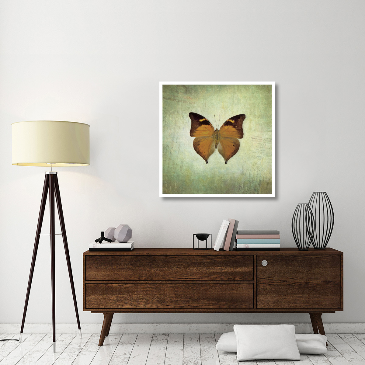French Butterfly VII -Paper Art-38&quotx38"