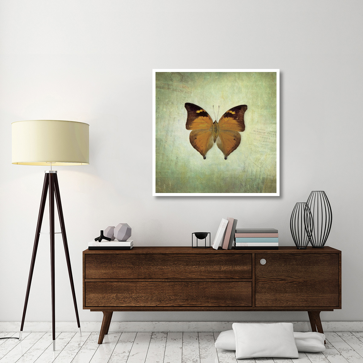 French Butterfly VII -Paper Art-42&quotx42"