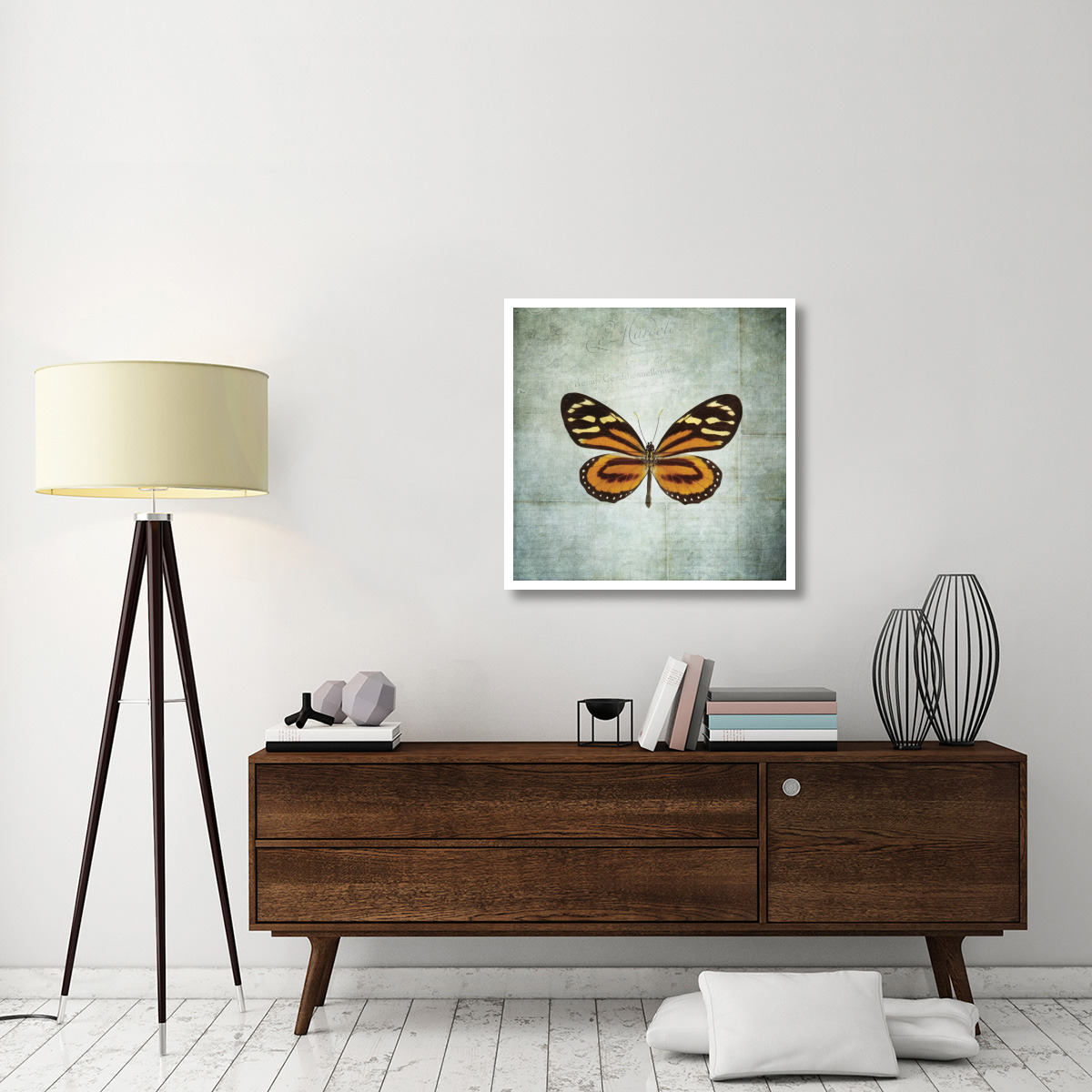French Butterfly VIII -Paper Art-32&quotx32"