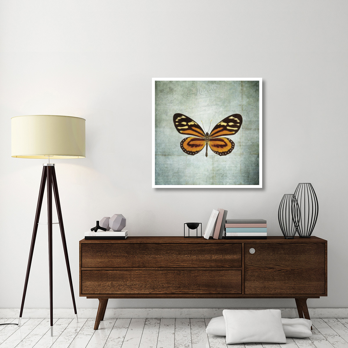 French Butterfly VIII -Paper Art-38&quotx38"