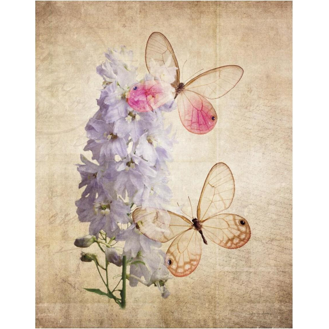 Butterfly Botanical I -Paper Art-30&quotx37"