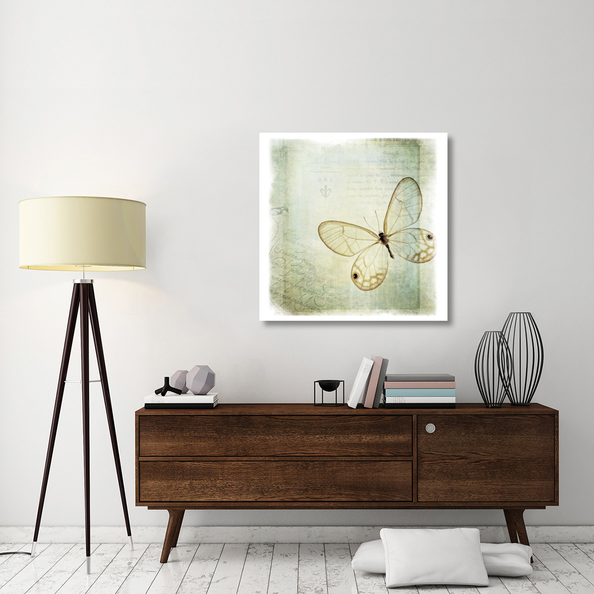 Floating Butterfly I -Paper Art-38&quotx38"