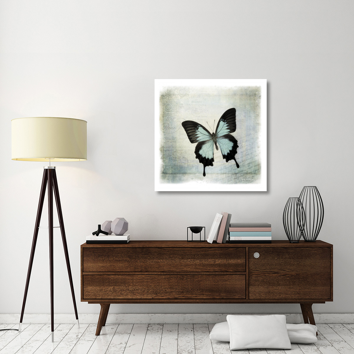 Floating Butterfly III -Paper Art-38&quotx38"