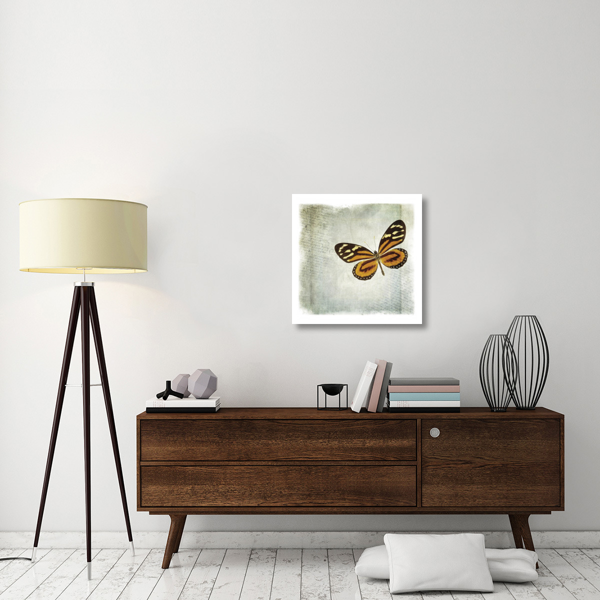 Floating Butterfly VI -Paper Art-26&quotx26"