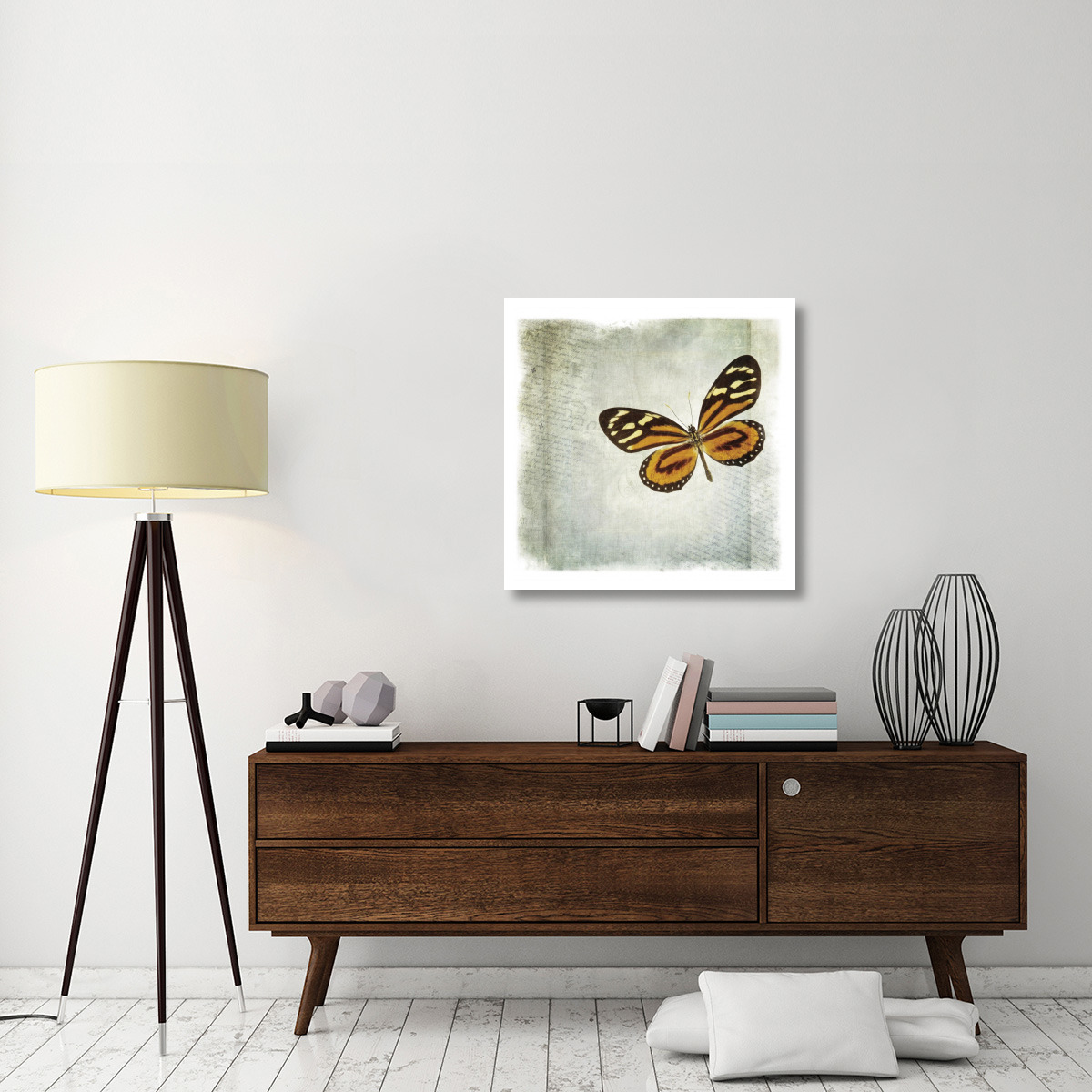 Floating Butterfly VI -Paper Art-32&quotx32"