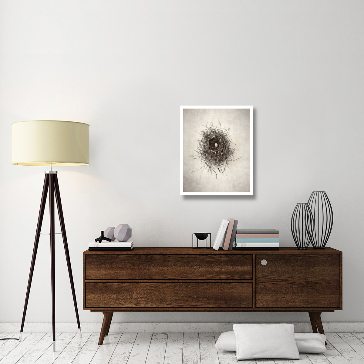 Nest I -Paper Art-24&quotx30"