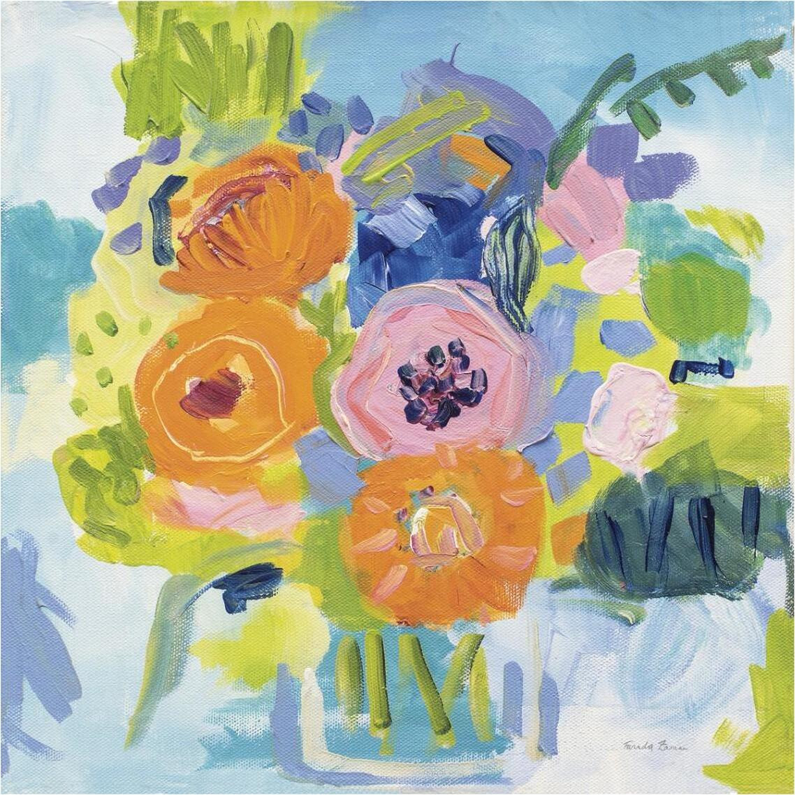 Summer Bouquet -Paper Art-38&quotx38"