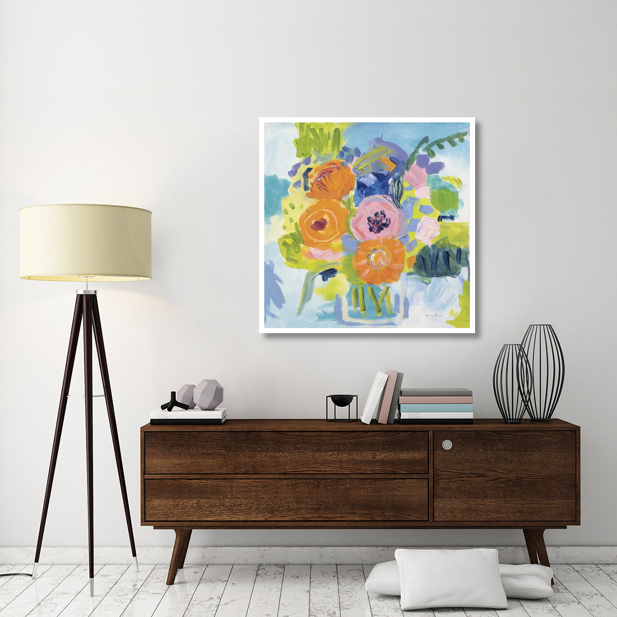 Summer Bouquet -Paper Art-42&quotx42"
