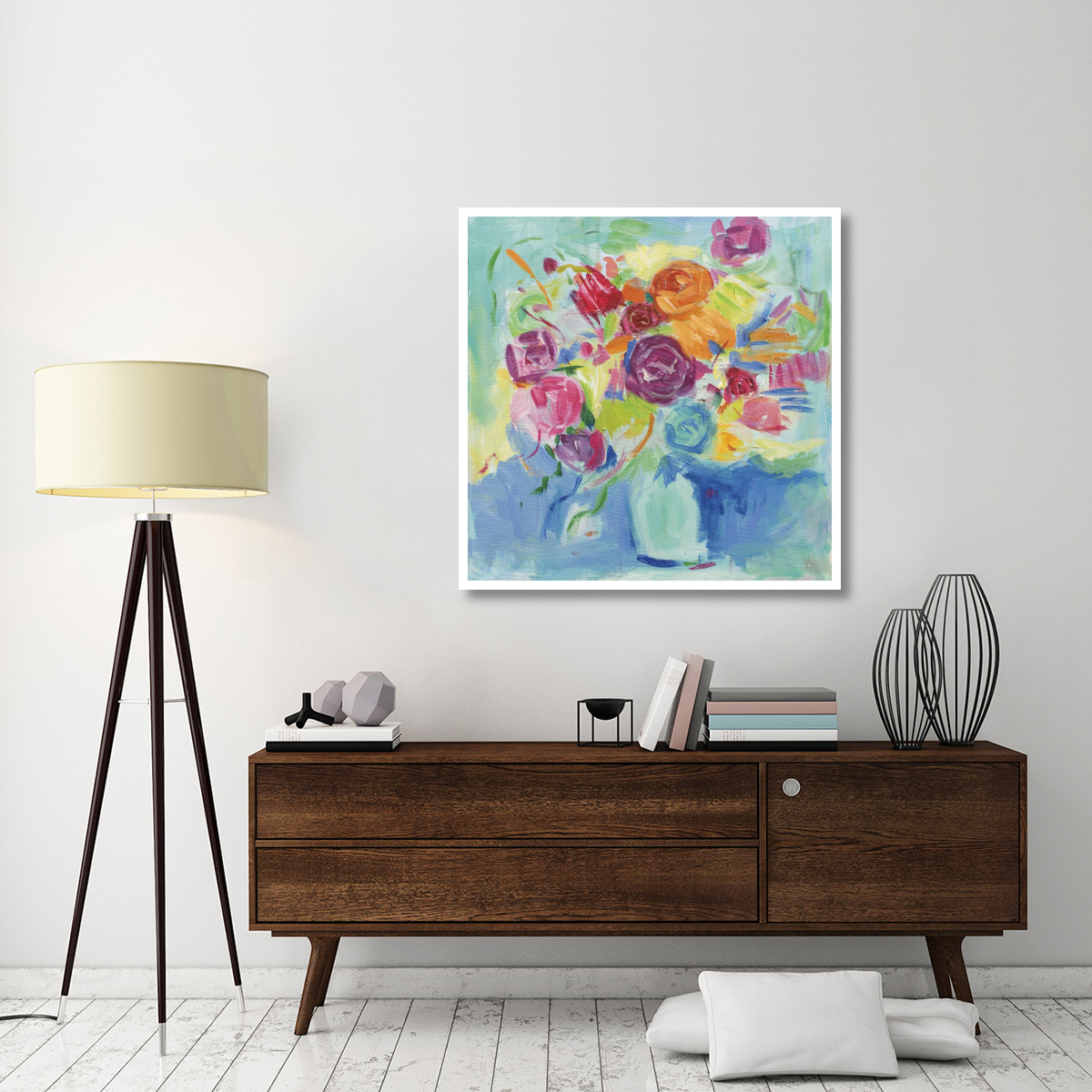 Matisse Florals -Paper Art-42&quotx42"