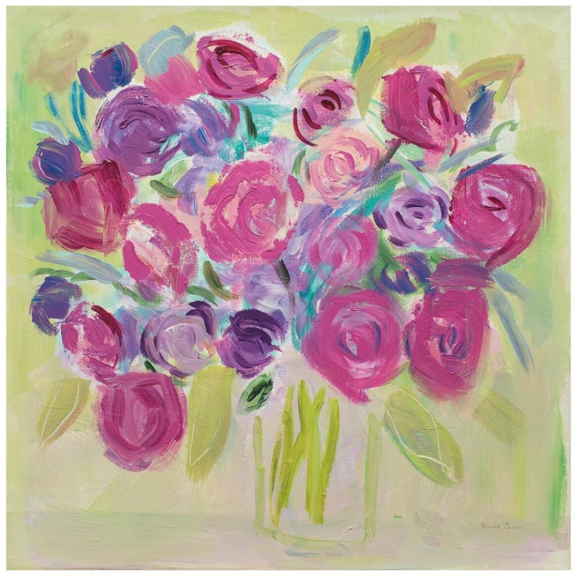 Pink Roses -Paper Art-42&quotx42"