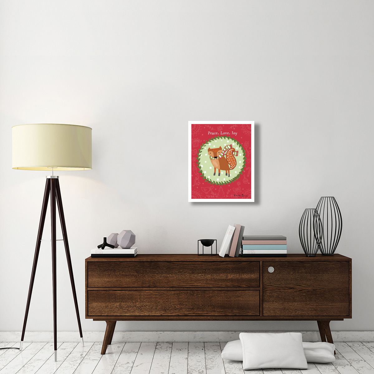 Woodland Friends I -Paper Art-22&quotx26"