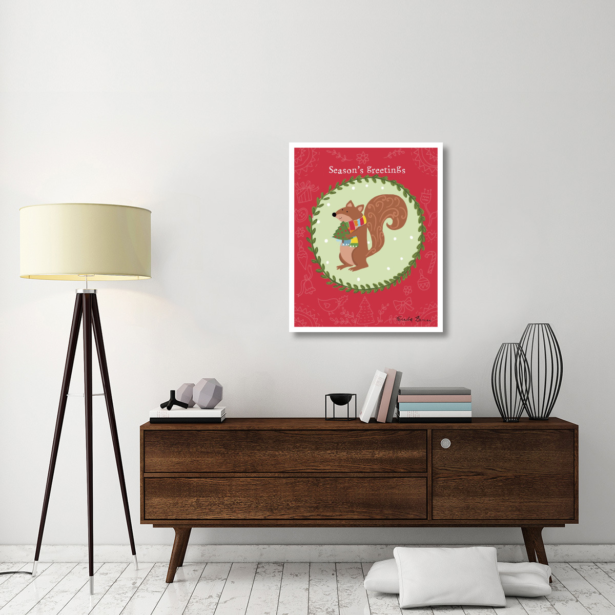 Woodland Friends III -Paper Art-30&quotx37"