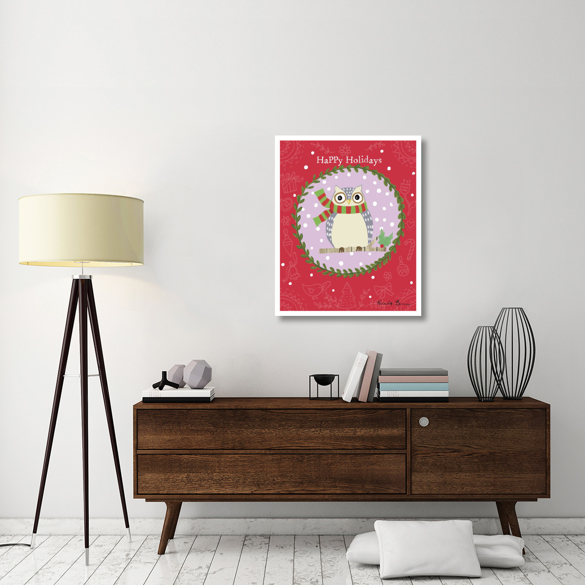 Woodland Friends IV -Paper Art-30&quotx37"