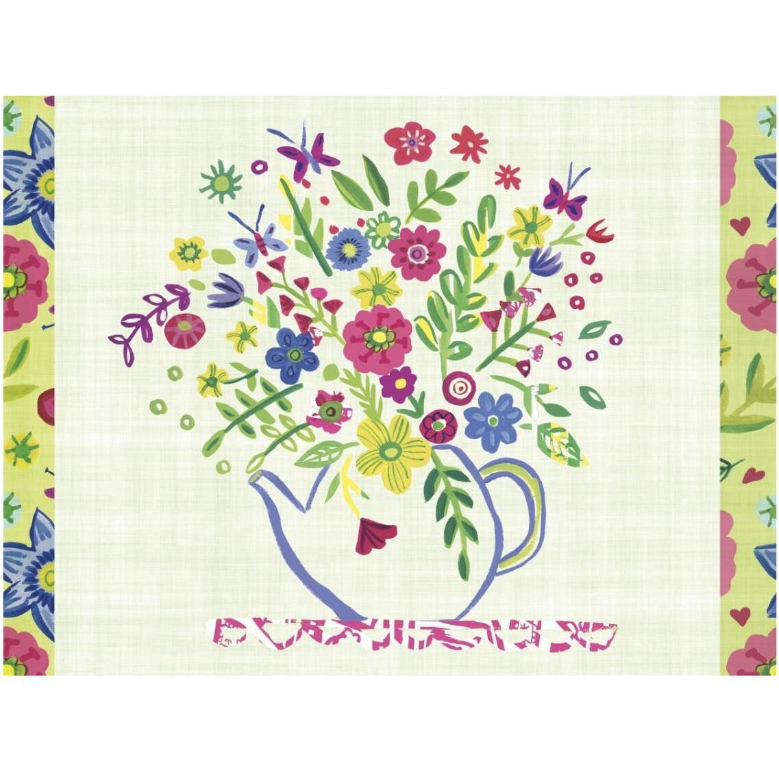 Pastel Summer Florals I -Paper Art-34&quotx26"