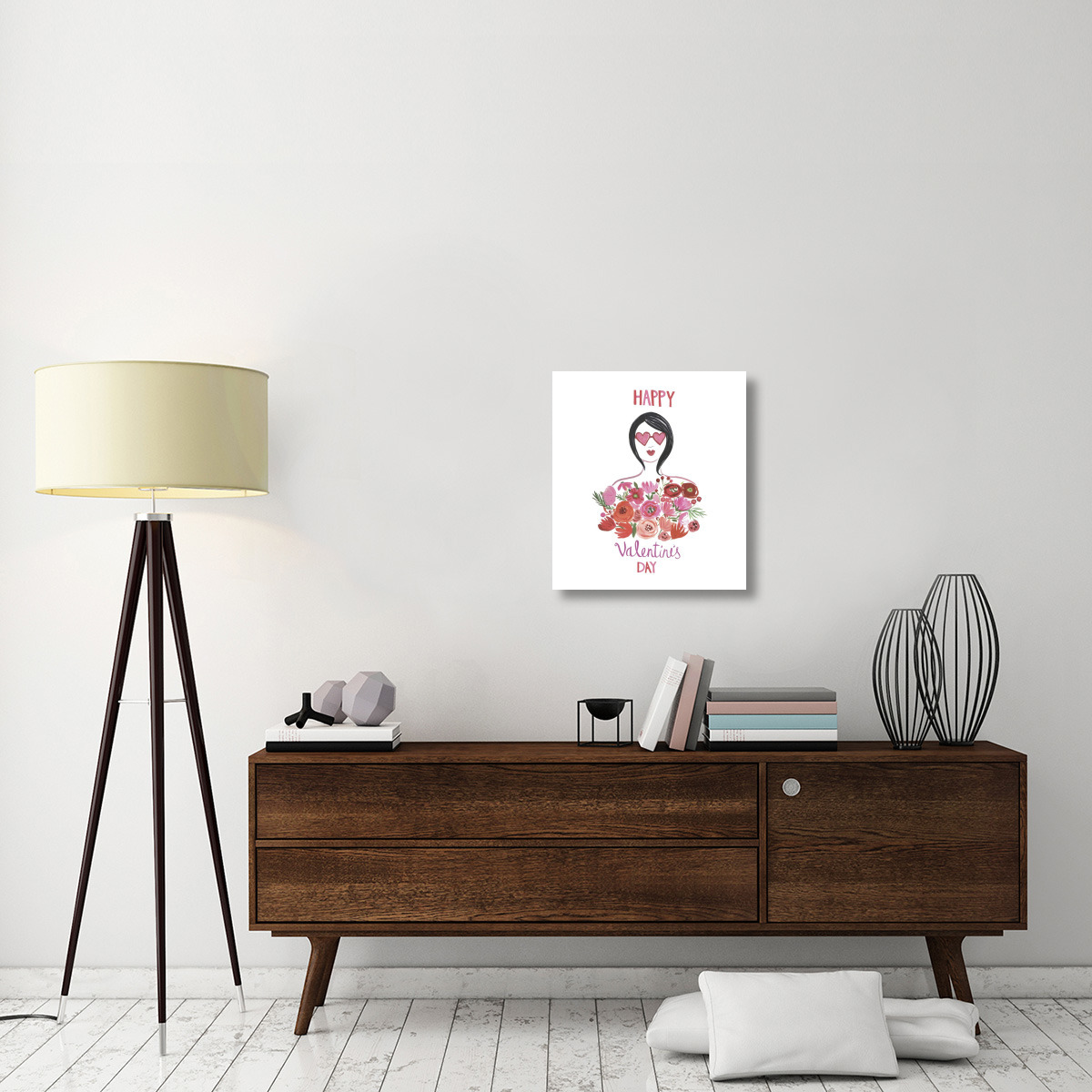 Valentine Chic I -Paper Art-21.36&quotx24"
