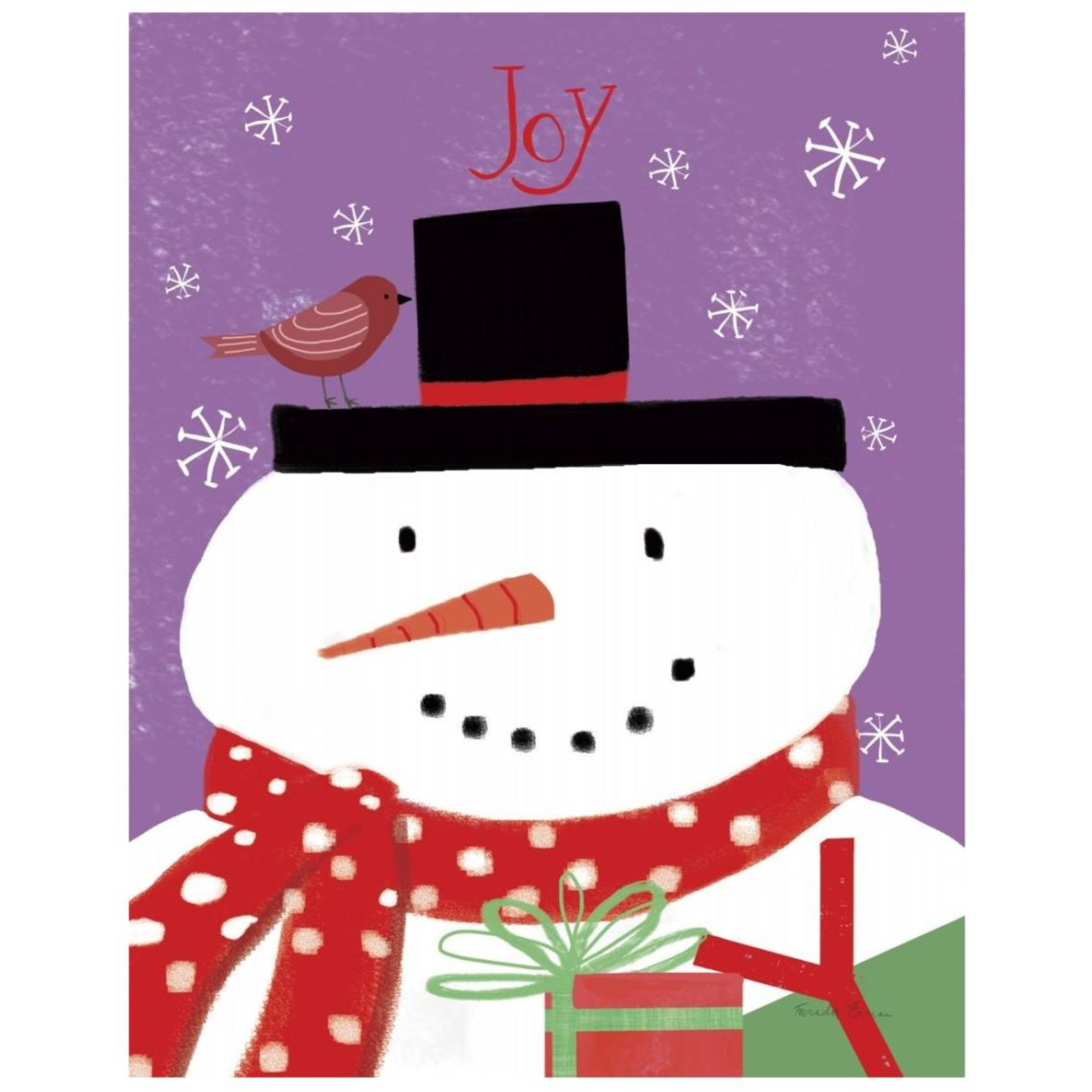 Snowman and Penguin Friends IV -Paper Art-22&quotx26"