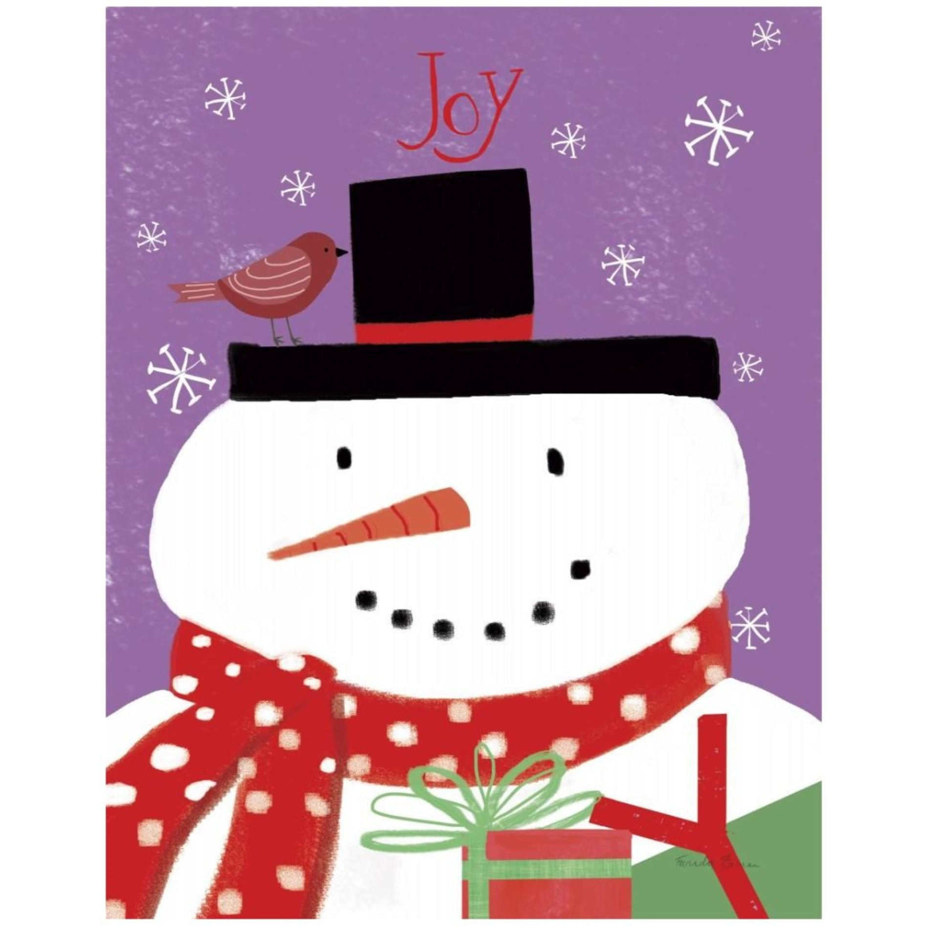 Snowman and Penguin Friends IV -Paper Art-24&quotx30"