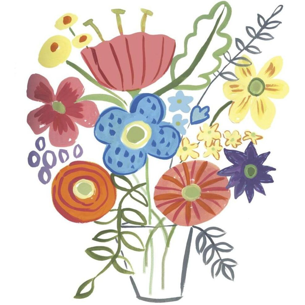 Floral Medley I -Paper Art-20&quotx20"