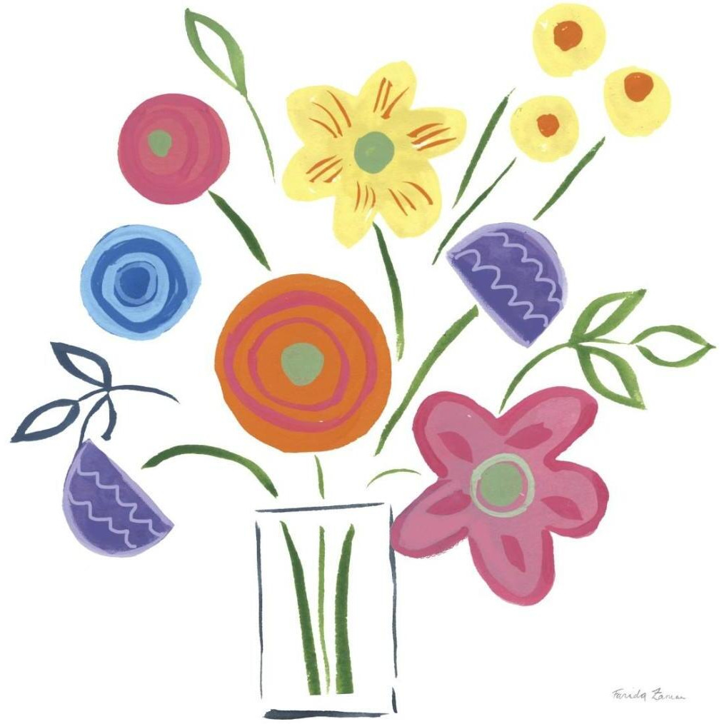 Floral Medley II -Paper Art-26&quotx26"