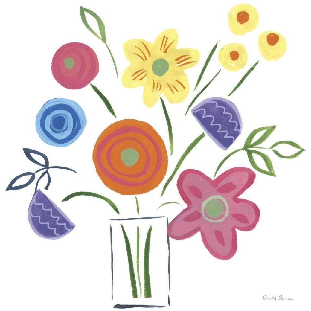 Floral Medley II -Paper Art-32&quotx32"