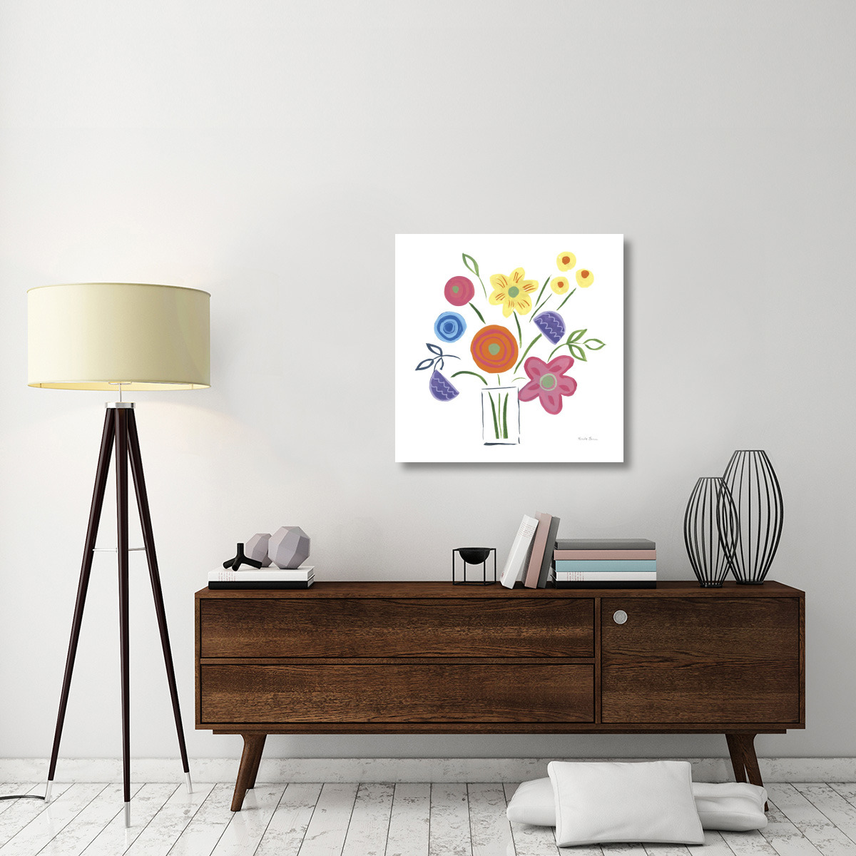Floral Medley II -Paper Art-32&quotx32"