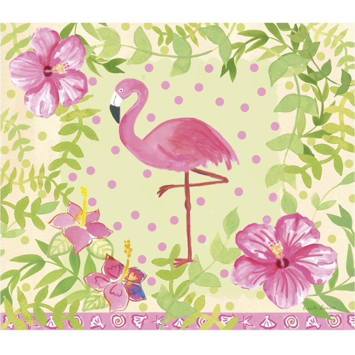 Flamingo Dance I -Paper Art-38&quotx33.32"