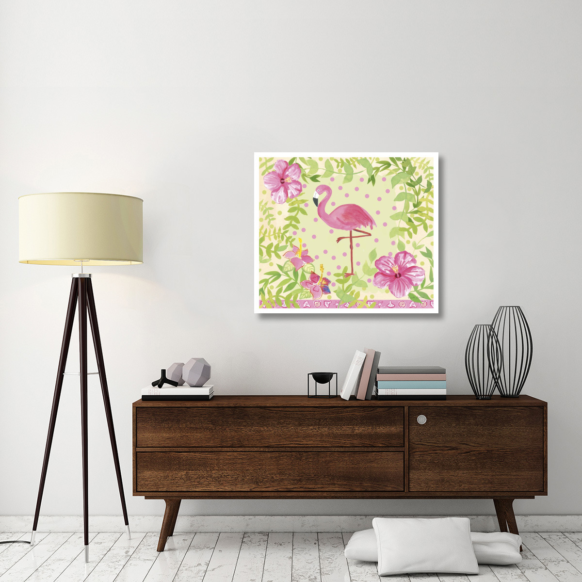 Flamingo Dance I -Paper Art-38&quotx33.32"