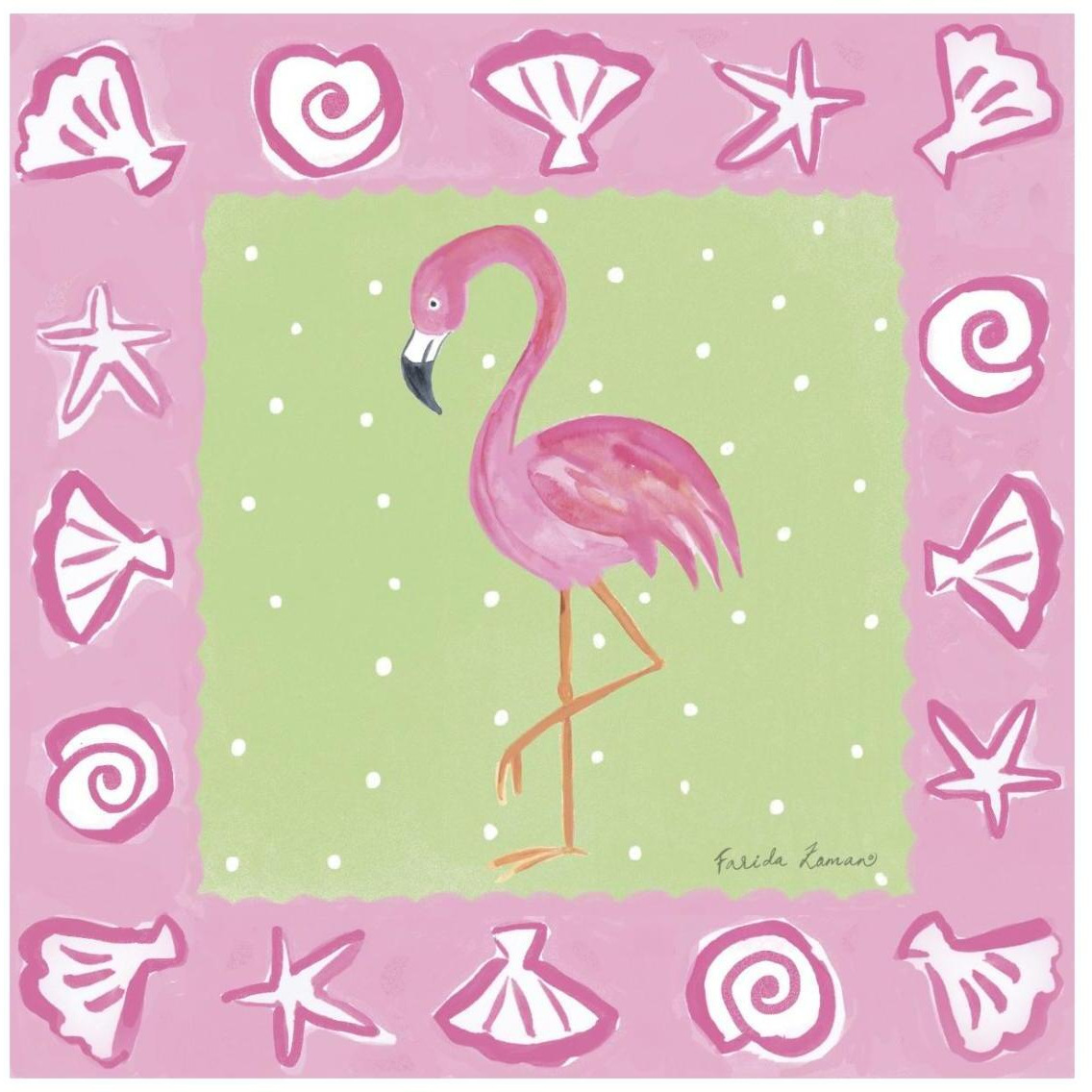 Flamingo Dance II -Paper Art-26&quotx26"