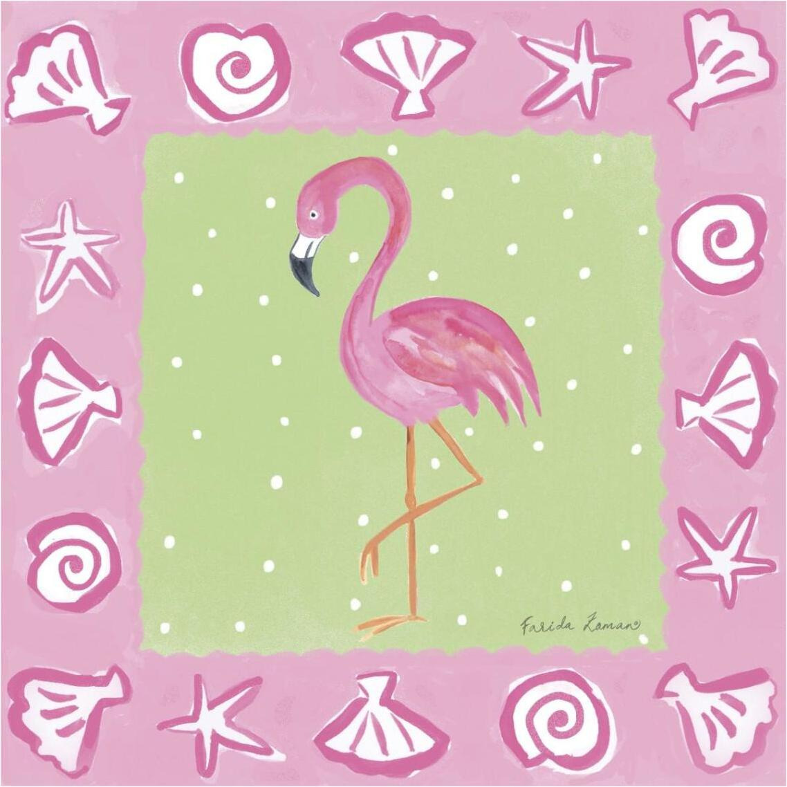 Flamingo Dance II -Paper Art-38&quotx38"