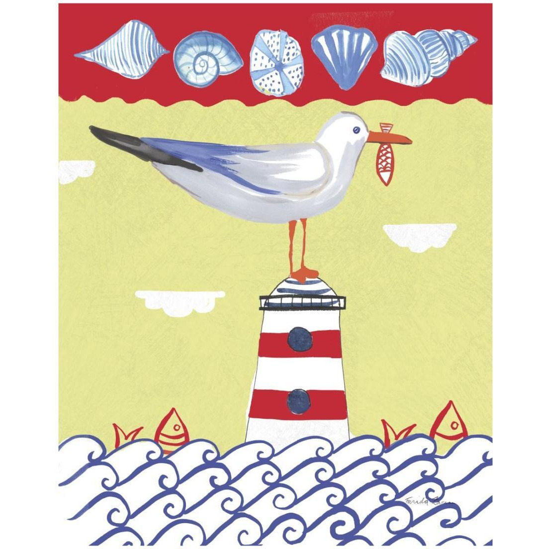 Coastal Bird I -Paper Art-18&quotx22"