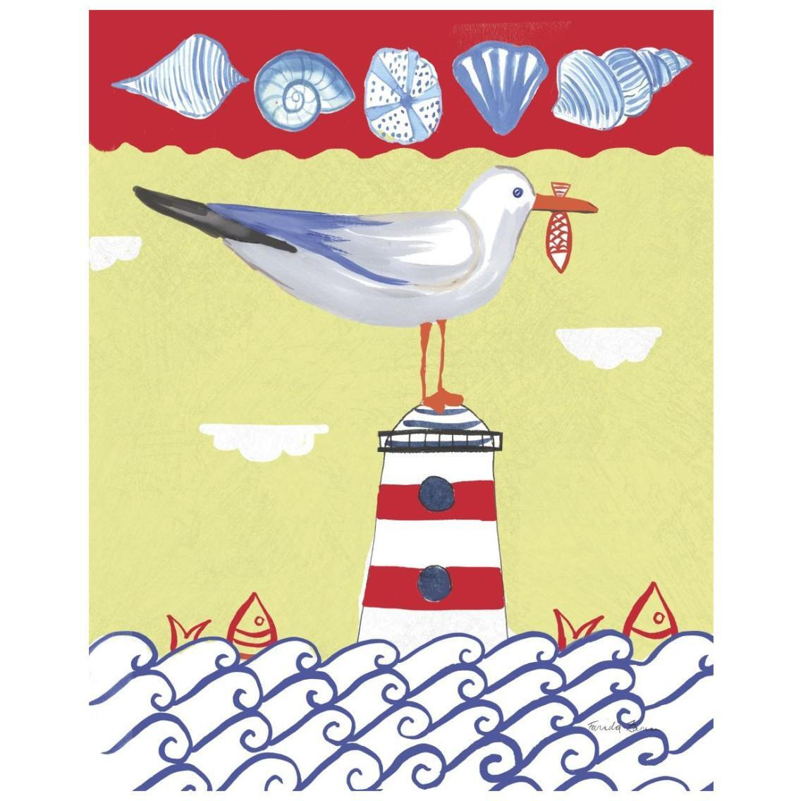 Coastal Bird I -Paper Art-22&quotx26"