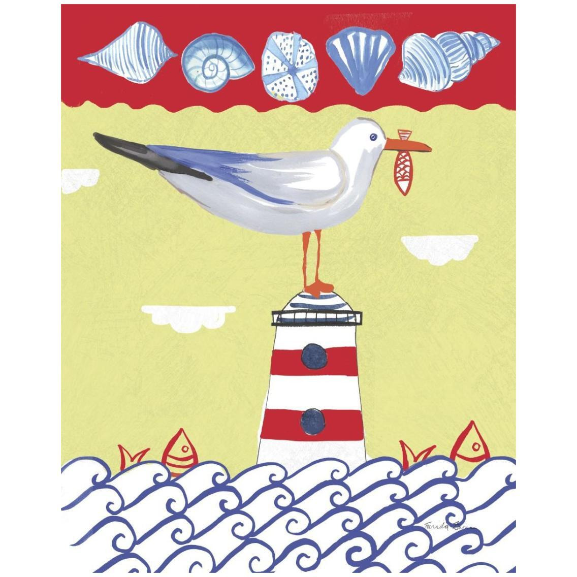 Coastal Bird I -Paper Art-24&quotx30"