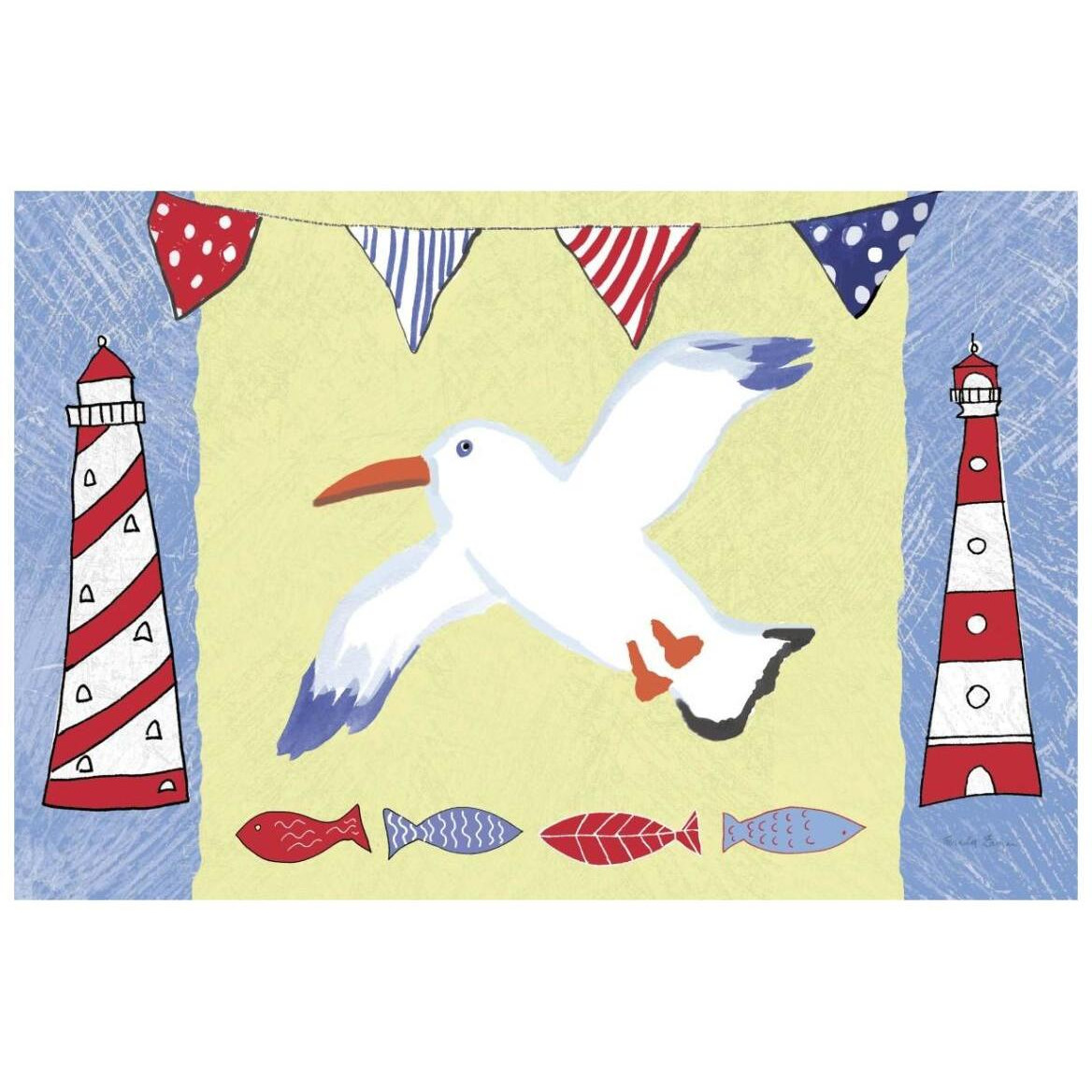 Coastal Bird III -Paper Art-20&quotx14"