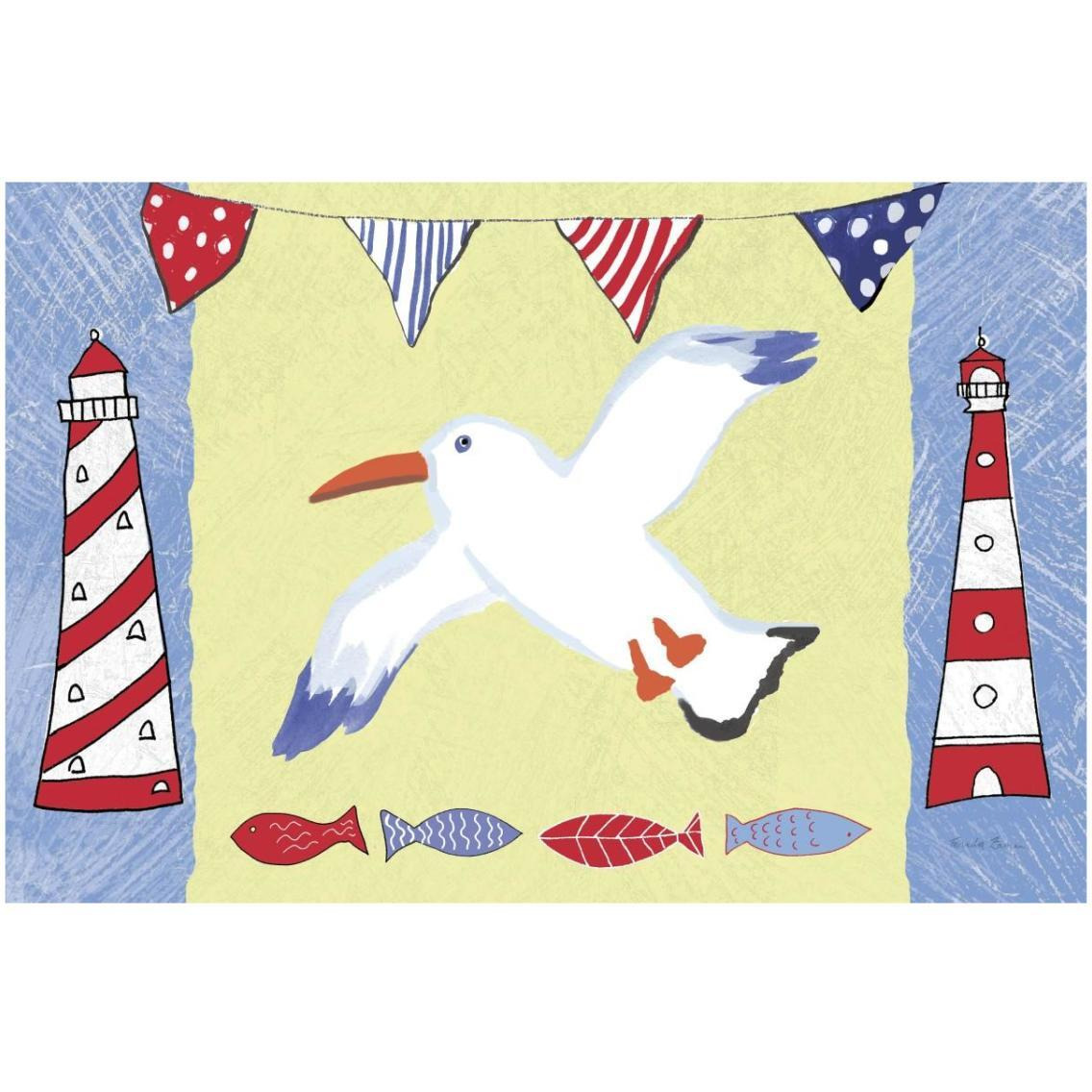 Coastal Bird III -Paper Art-32&quotx22"