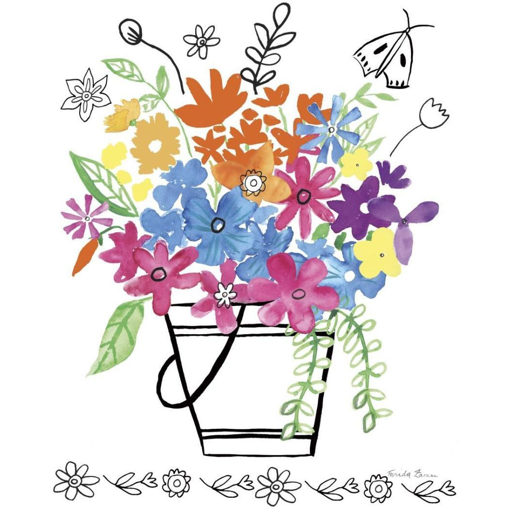 Floral Magic I -Paper Art-24&quotx30"